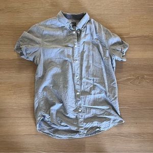 Wallin and bros light bluish Rey button down short sleeve